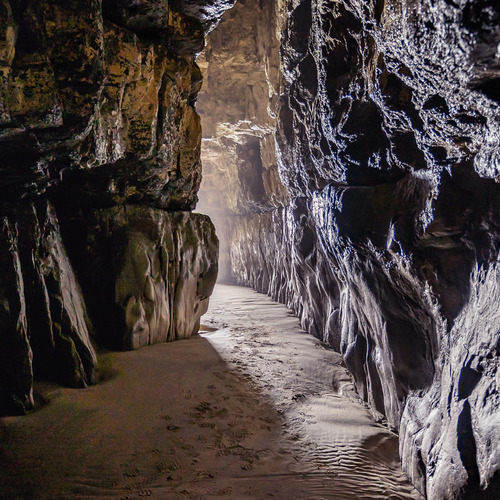 The cave walls, Cathedral Caves, Catlins