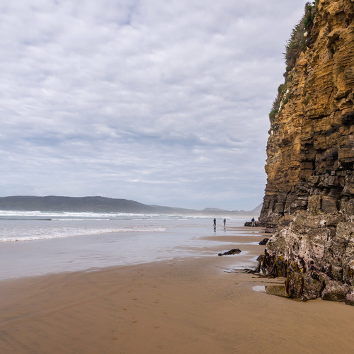 The cliffs at Cathedral Caves, Catlins